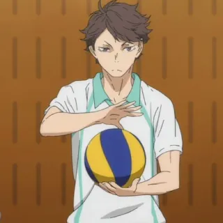 😒 Oikawa Tooru Haikyuu!! Anime, Haikyuu, Oikawa Tooru, Siatkówka telegram sticker