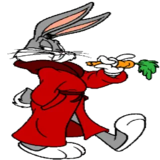 🥕 Bugs Bunny cartoon, rabbit, carrot, animated, character telegram sticker