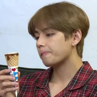 🦚 ice cream, man, food, portrait, k-pop, entertainment, snack, sweet telegram sticker