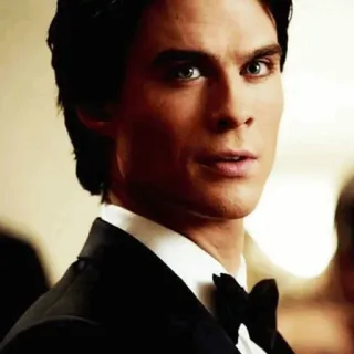🖤 Damon Salvatore The Vampire Diaries vampir, serial TV, aktor, Ian Somerhalder telegram sticker