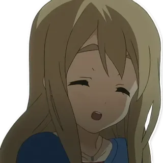😁 Anime Mädchen, Cartoon, Niedlich, Lächelnd, Fröhlich, Porträt telegram sticker