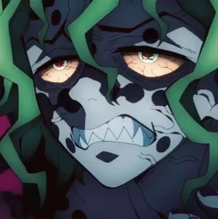 💚 Gyokko Demon Slayer Anime, Demônio, Monstro, Vilão, Gyokko telegram sticker