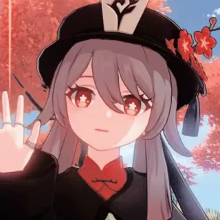 😨 Hu Tao Genshin Impact Аниме, Genshin Impact, Ху Тао, Видеоигра telegram sticker