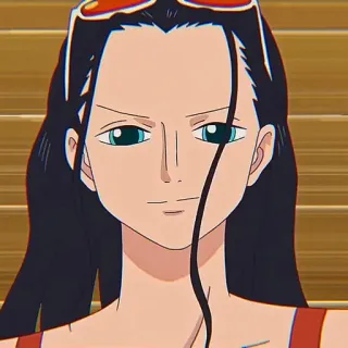 📚 Nico Robin One Piece anime, character, one piece, nico robin, woman whatsapp sticker