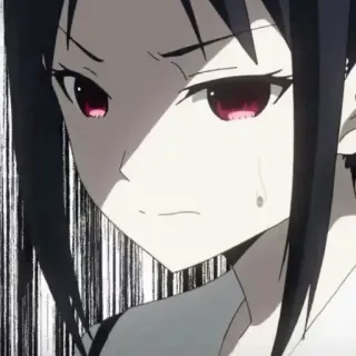 😰 Kaguya Shinomiya Kaguya-sama: Love Is War Аниме, Манга, Кагуя-сама, Кагуя Синомия, Злой, Раздраженный telegram sticker