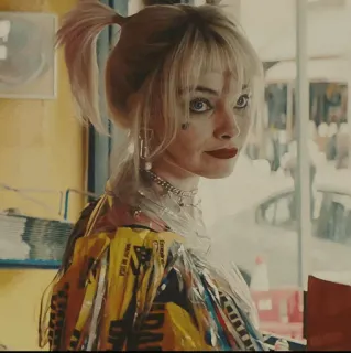 😳 Harley Quinn Birds of Prey Harley Quinn, DC Comics, Birds of Prey, Margot Robbie, antihero, supervillain telegram sticker