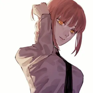 ✨ Makima Chainsaw Man อนิเมะ, เชนซอว์แมน, มาคิมะ, มังงะ, ตัวละคร telegram sticker