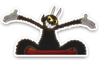 🌚 The Devil Cuphead Cartone animato, Diavolo, Cattivo, Cuphead, Malvagio telegram sticker