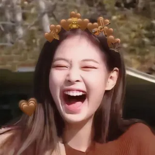 🤣 mulher, rindo, sorrindo, retrato, feliz, alegre, castanho whatsapp sticker