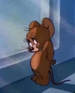 🤍 Jerry Mouse Tom and Jerry Cartoon, Maus, Traurig, Jerry, Tom und Jerry telegram sticker