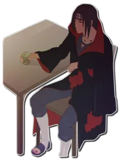 ☕ Itachi Naruto Anime, Manga, Uchiha, Ninja, Akatsuki telegram sticker