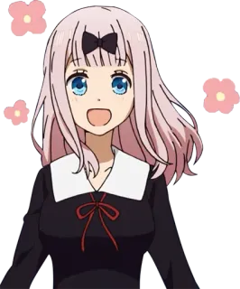 🌸 Chika Fujiwara Kaguya-sama: Love Is War Anime, Chika Fujiwara, Kaguya-sama, Love is War, Süß, Kawaii, Pinke Haare, Charakter telegram sticker