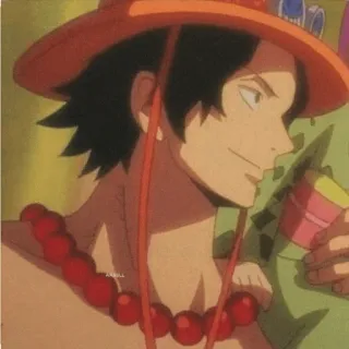 🔥 Ace One Piece Anime, One Piece, Ace, Personaggio, Cartone animato telegram sticker