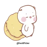 😴 Kreskówka, Słodki, Śpiący, Zwierzę, Uroczy, Kawaii telegram sticker