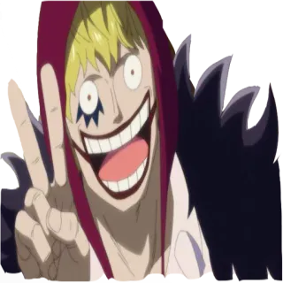 😁 Trafalgar Law One Piece Anime, One Piece, Trafalgar Law, Bajak laut, Simbol perdamaian whatsapp sticker