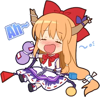 🤪 Ah~ anime, cute, chibi, cartoon telegram sticker
