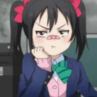 🎈 Nico Yazawa Love Live! Anime, Cartoon, Charakter, Nico Yazawa, Love Live telegram sticker