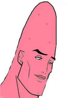 🔰 Patrick Star Patrick, Spongebob, Cartoon, Meme, Lustig, Figur telegram sticker