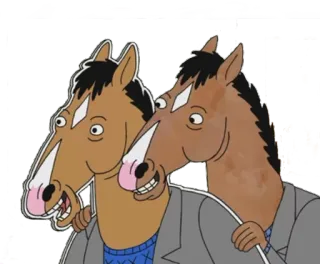 👯 BoJack Horseman bojack horseman, kuda, kartun, acara tv whatsapp sticker