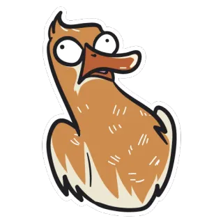 😫 bebek, kartun, lucu, burung, hewan, stiker, angsa, meme telegram sticker