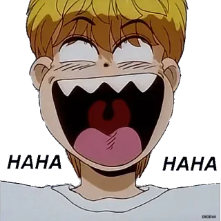 😃 HAHA HAHA Cartoon, Anime, Lachen, Lustig, Humor whatsapp sticker