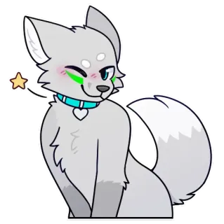 😉 furry wolf telegram sticker
