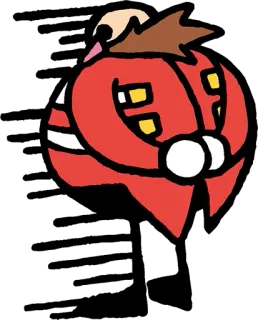 😶 Dr. Eggman Sonic the Hedgehog dr eggman, sonic, video game character, cartoon telegram sticker