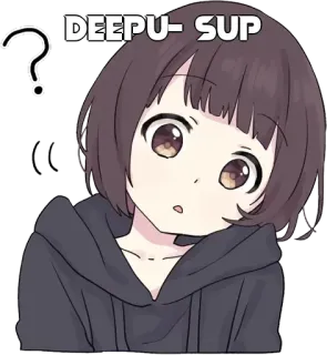 🤔 DEEPU- SUP telegram sticker