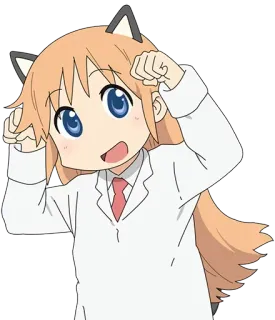 🥰 Anime, Fofo, Orelhas de gato, Personagem, Desenho animado telegram sticker