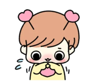 😕 kawaii, imut, anime, kartun, menggemaskan telegram sticker