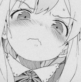🍰 动漫, 漫画, 女孩, 表情, 情绪化, 可爱, 悲伤 telegram sticker