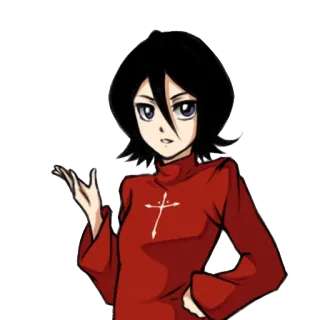 👧 Rukia Kuchiki Bleach Anime, Mangá, Desenho animado, Personagem, Rukia, Bleach telegram sticker
