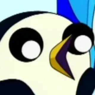 😲 Gunter Adventure Time cartoon, penguin, Gunter, Adventure Time, Ice King, cute, funny telegram sticker