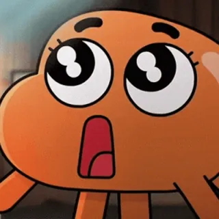 🥹 Darwin Watterson The Amazing World of Gumball Dibujo animado, Pez, Naranja, Asustado, Animado, El Asombroso Mundo de Gumball, Darwin Watterson telegram sticker