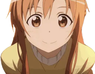 🙂 Anime, Garota, Feliz, Sorriso, Fofo, Desenho animado telegram sticker
