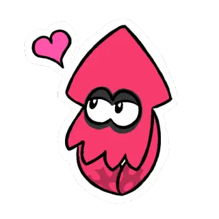 ❤ lula, rosa, desenho animado, coração, animal, amor telegram sticker