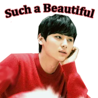 😇 Such a Beautiful ganteng, cantik, pria, potret, sweter whatsapp sticker