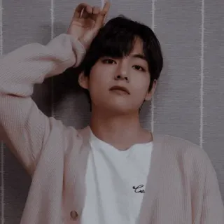 🗝 V kpop, cantante, idol, ritratto, kim taehyung, bts telegram sticker
