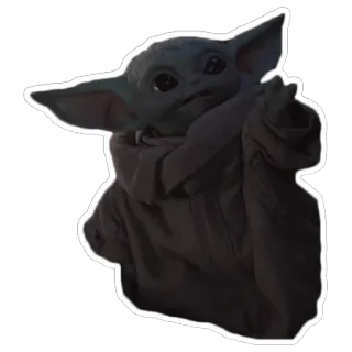 ✋ Grogu The Mandalorian Grogu, The Mandalorian, Baby Yoda, Star Wars, imut, stiker whatsapp sticker