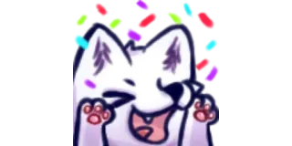 🎉 ăn mừng, chó, tiệc, hoa giấy telegram sticker