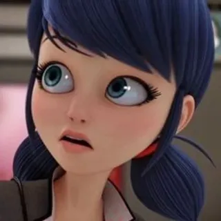 😮 Marinette Dupain-Cheng Miraculous: Tales of Ladybug & Cat Noir การ์ตูน, แอนิเมชัน, ตัวละคร, ผู้หญิง, มาริเน็ต, เลดี้บัค whatsapp sticker