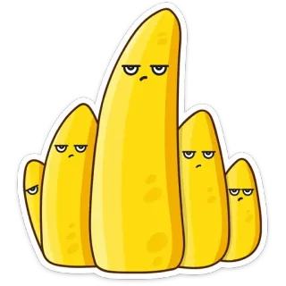🖕 Stinkefinger, unhöflich, beleidigend, Cartoon, Geste, lustig telegram sticker