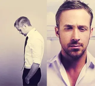 🌟 Ryan Gosling Ryan Gosling, attore, ritratto, celebrità telegram sticker