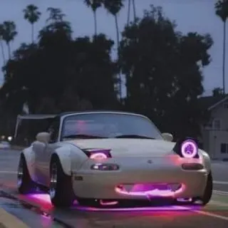 💟 auto, veicolo, Mazda, Miata, auto modificata, automobile telegram sticker