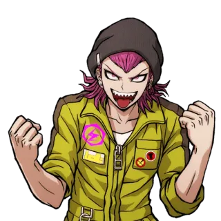 😛 Kazuichi Souda Danganronpa อนิเมะ, การ์ตูน, Danganronpa, Kazuichi Souda, ตัวละคร telegram sticker