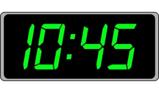 📟 10:45 clock, time, digital, numbers telegram sticker