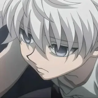 😖 Killua Zoldyck Hunter x Hunter anime, killua, hunter, manga, zoldyck, white hair telegram sticker
