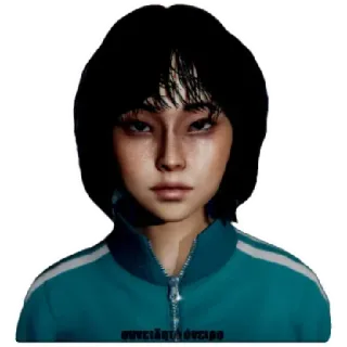 😈 overtaker outlaw portrait, woman, tracksuit telegram sticker