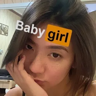🤹‍♀ Baby girl wanita, wajah, gadis, potret telegram sticker