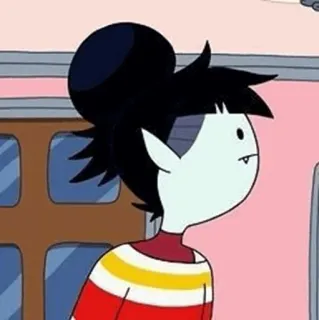🖤 Marceline Adventure Time Мультфильм, Вампир, Марселин, Время приключений, Анимация, Персонаж telegram sticker